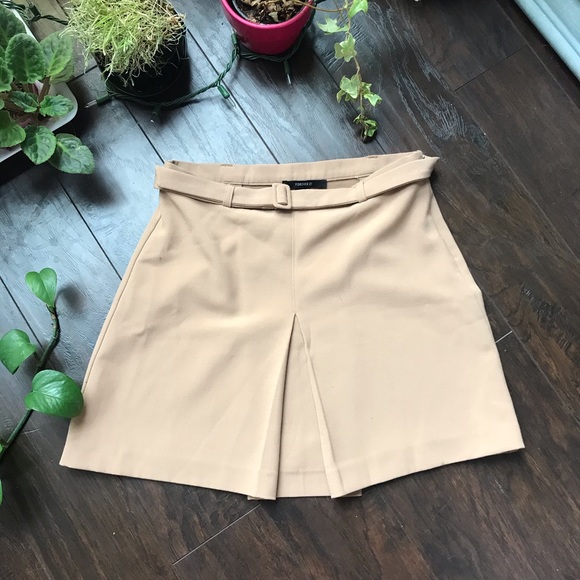 Clueless Pleated brown mini skirt - Picture 6 of 6
